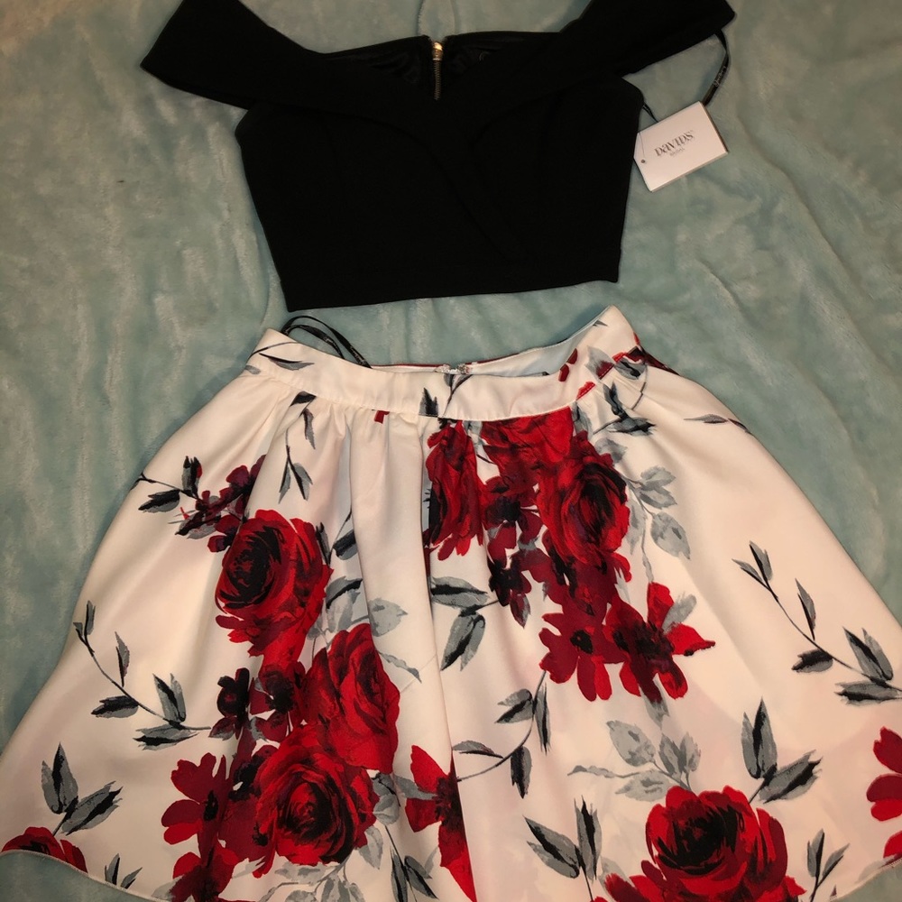 2 piece homecoming dress